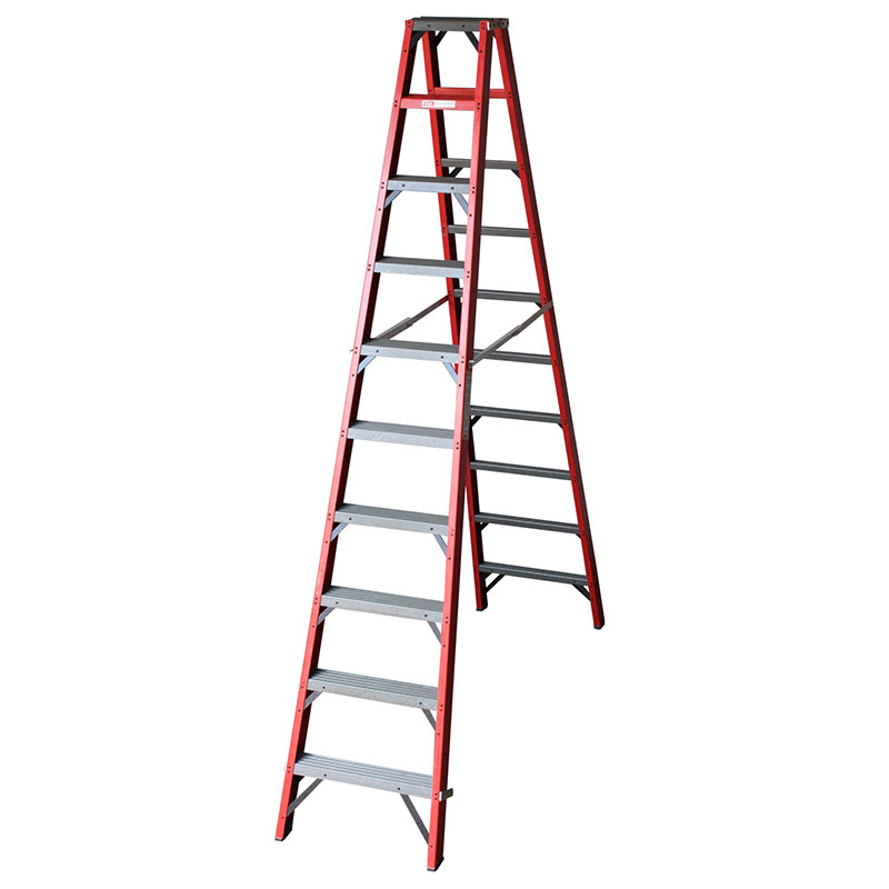 Industrial Duty A-Frame Double Sided Fully Fibreglass Stepladder – from 1.2m to 3.6m - Image 5