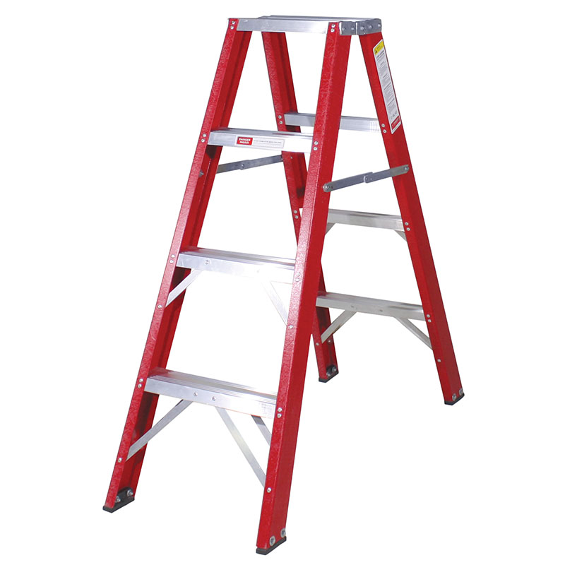 Industrial Duty A-Frame Double Sided Fibreglass Stepladder – from 1.2m to 3.6m - Image 4