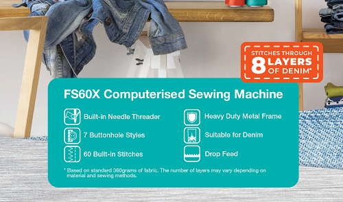 Brother FS60X - Computerised Sewing Machine - Domestic - Image 2