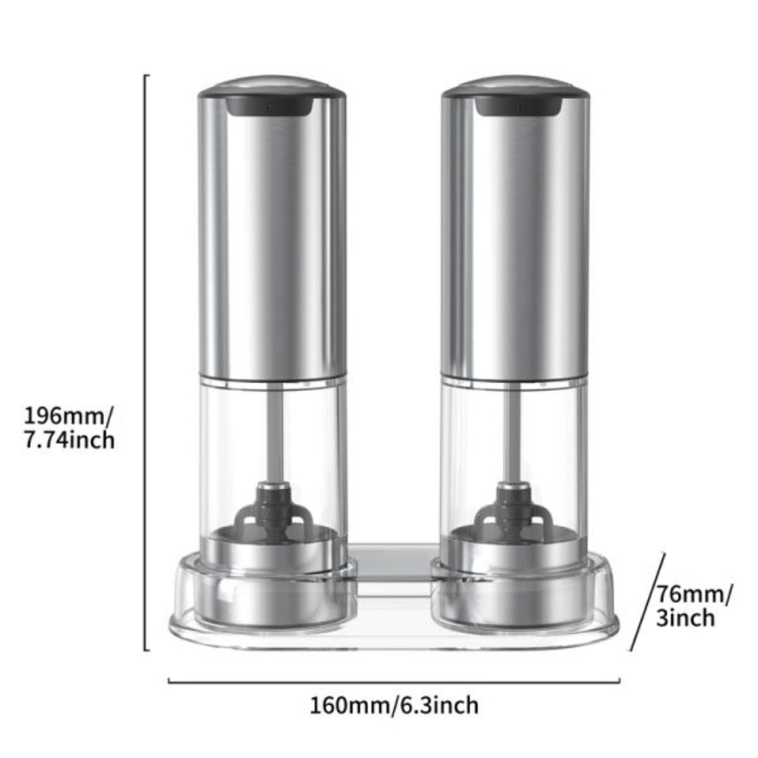 Feelive Rechargeable Salt & Pepper Grinder Set – 2 Pc - Image 4