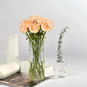 Fluted Glass Vase 29cm