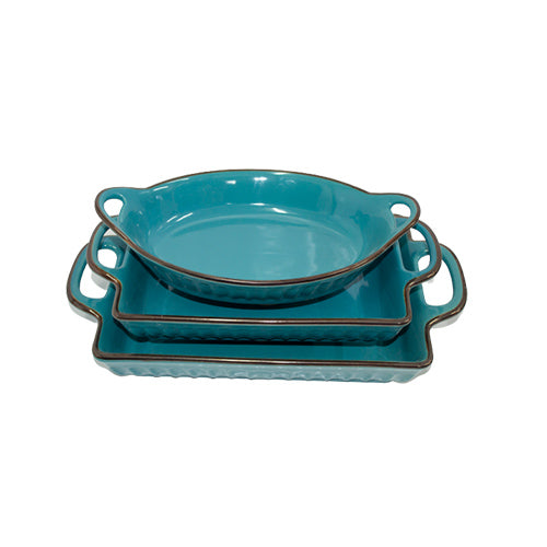 Bakeware - 3 Piece Fluted Bakeware Set - Image 2