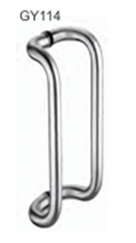 Stainless steel pull handles Pull handles available in: Polished Stainless Steel (PSS), Satin stainless Steel (SSS), Combination (PSS/SSS) GY114B