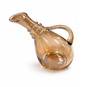 Glass Jug Slant 27cm Rope
