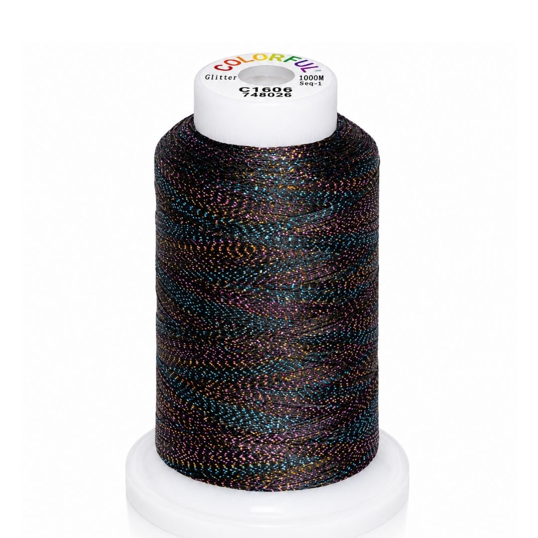 Threads - Colorful Glitter - 1000m - Image 3