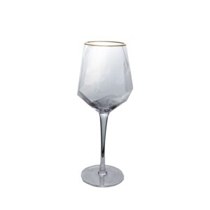Stemware - Diamond Cut Gold Rim