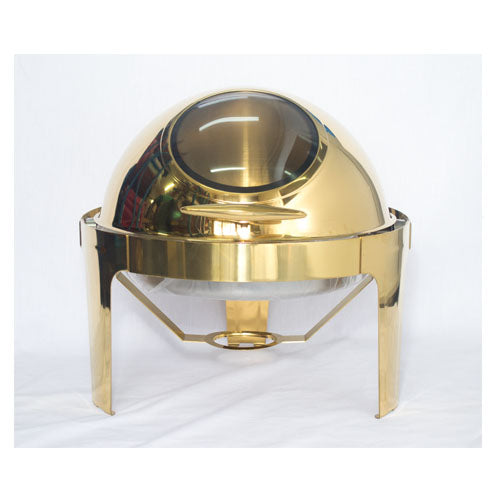 Chafing Dish - Roll Top With Window Gold - Image 3
