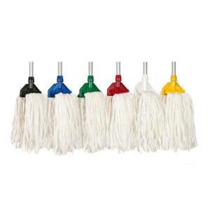 PROMOP HYGIENE (SPUNLACE) FAN MOP HEAD – BLACK, BLUE, GREEN, RED, WHITE, YELLOW AND ORANGE