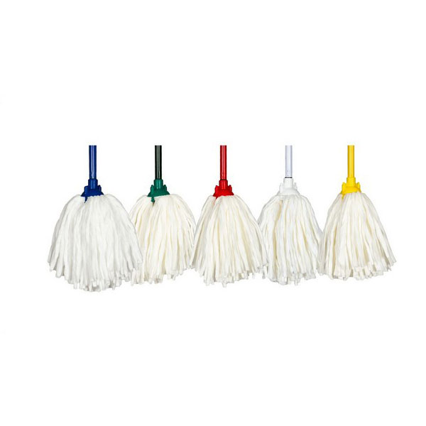 PROMOP HYGIENE (SPUNLACE) ROUND MOP HEAD THREAD – BLUE, GREEN, RED, WHITE AND YELLOW