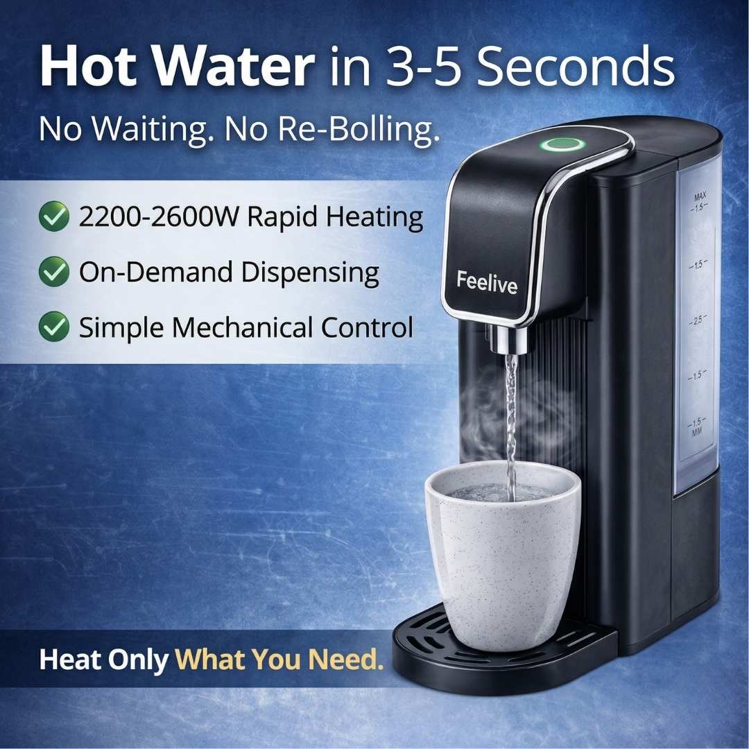 Feelive One-Touch Instant Hot Water Dispenser – 2.5L - Image 9