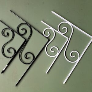 Bracket Shelf Ornamental Mini 200mm x 250mm, Small 300mm x 350mm, Mini White 200mm x 250mm, White 300mm x 350mm