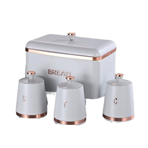 Bread Bin & Canister Set - 4pc Monza - Image 2