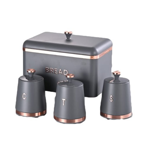Bread Bin & Canister Set - 4pc Monza - Image 3