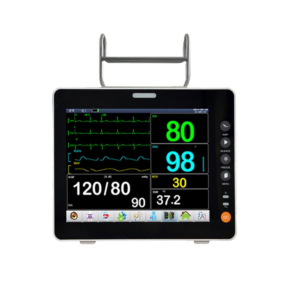 Patient Monitor JR Series - NIBP/SpO2/Temp/ECG - JR2000B