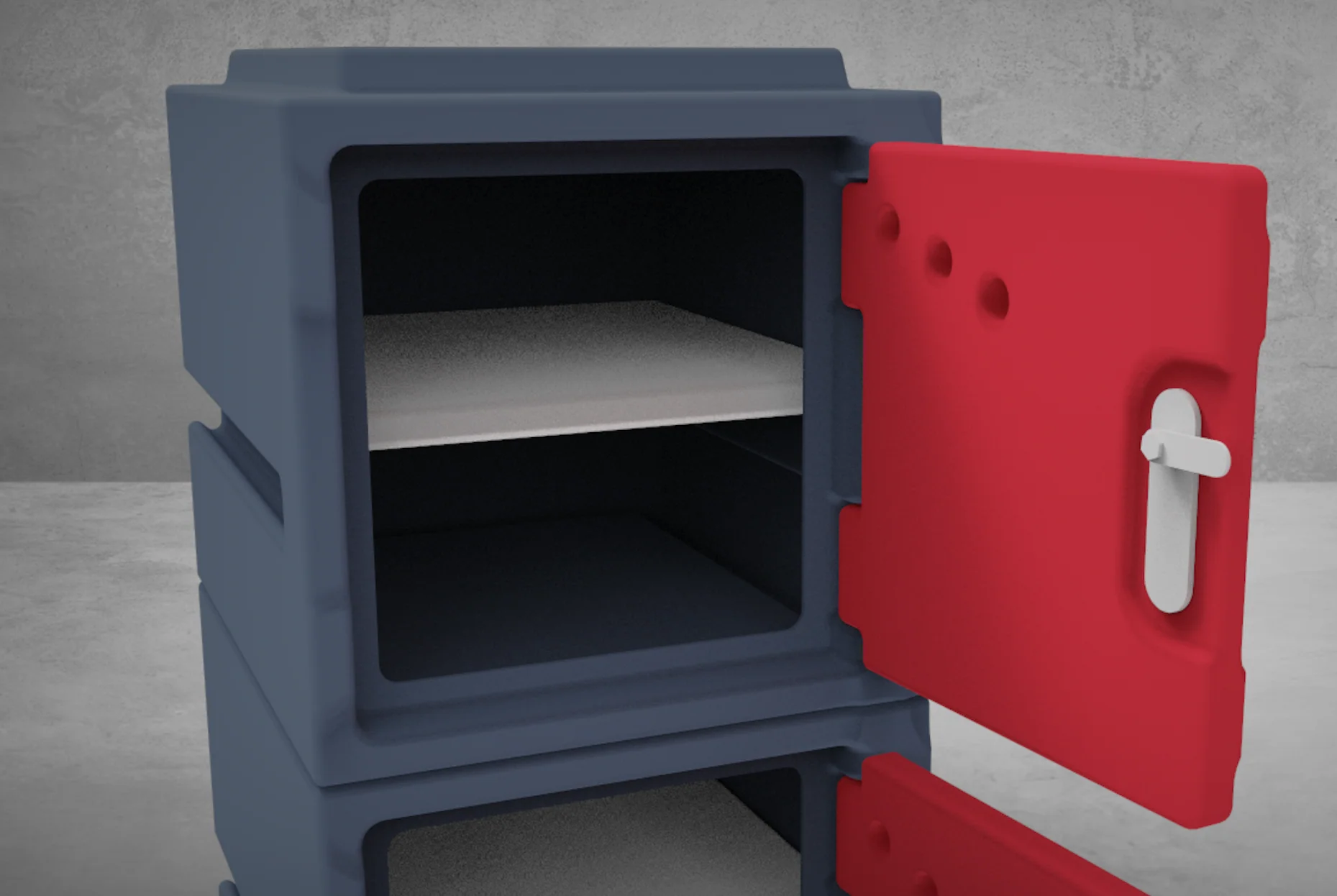 Plastic Food Locker 2.0 – 310mm(W) x 455mm(L) x 320mm(H) - Image 3