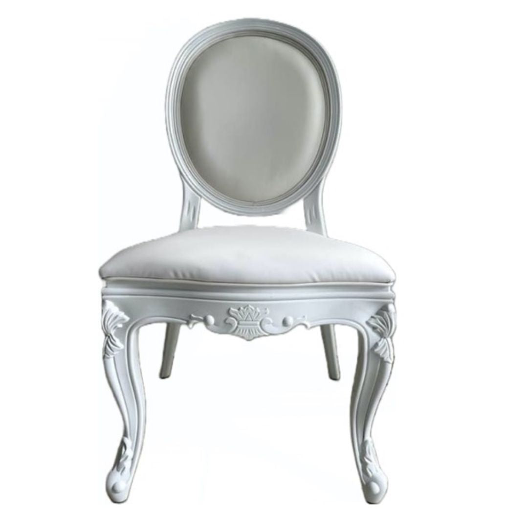 Louis Chairs - White Padded - Image 2
