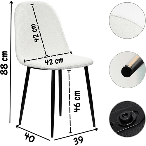 Marvin Boucle Chair - Image 3