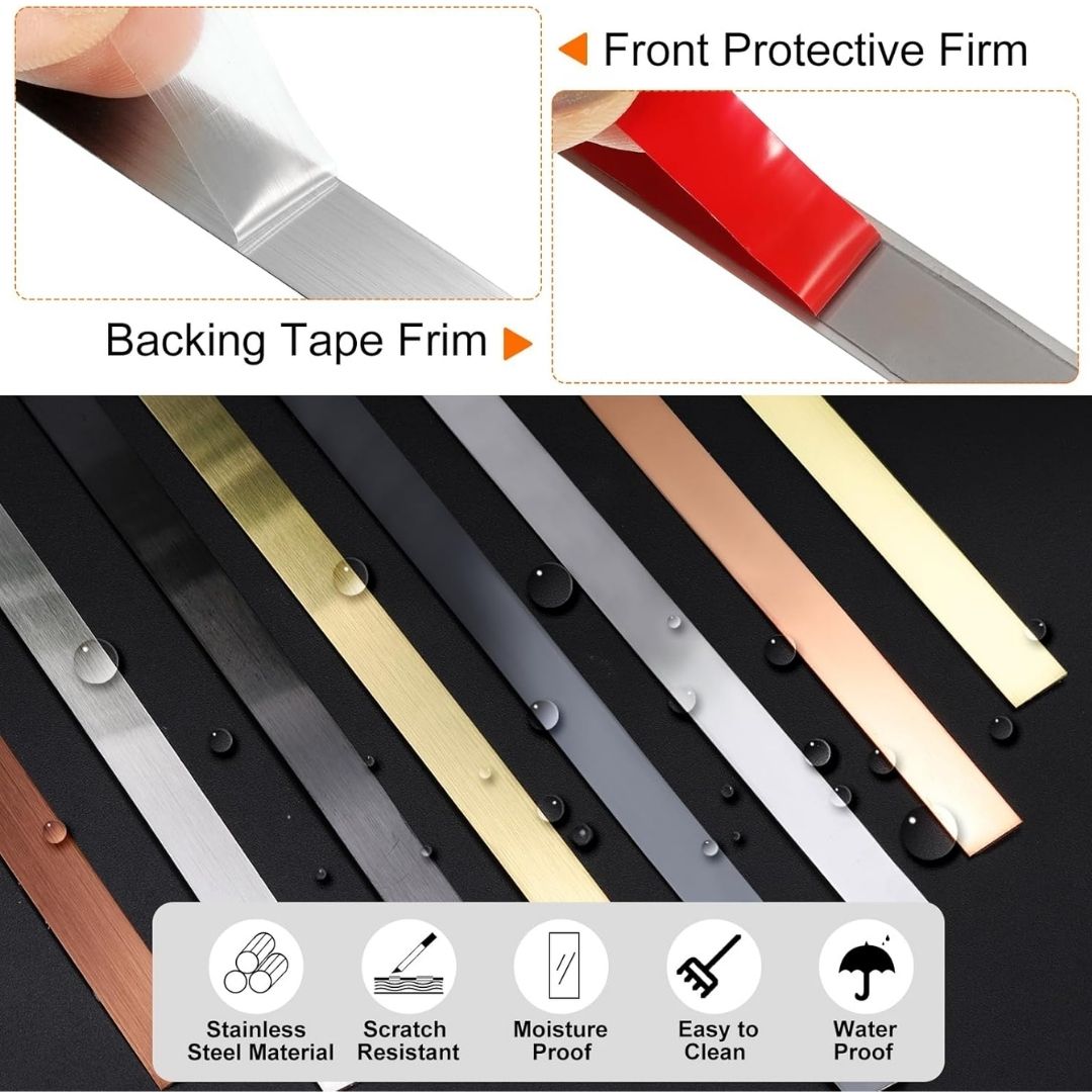 Stainless Steel Wall Trim – 5m Roll - Image 5