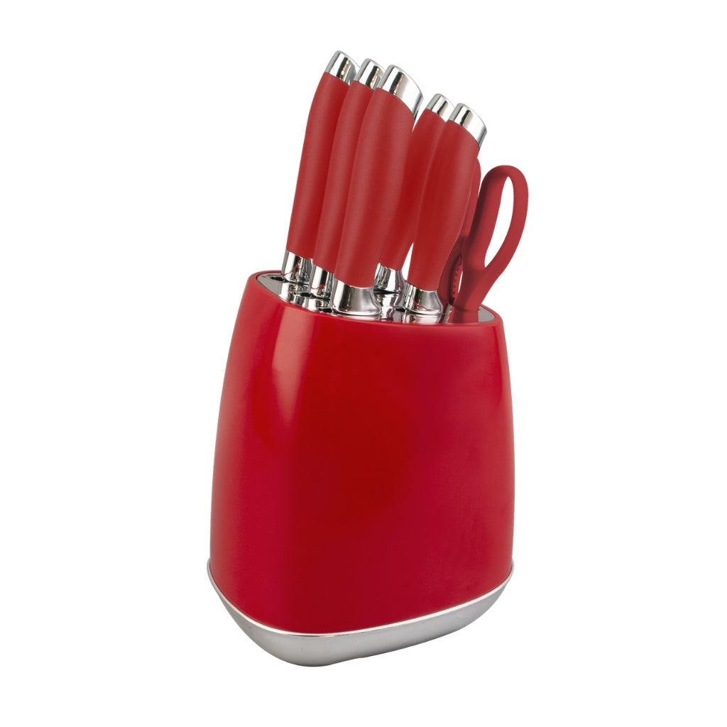 Milano Knife Set 7pc Silver Trim - Image 2