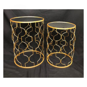 Server Tables - Side Table Set - Gold