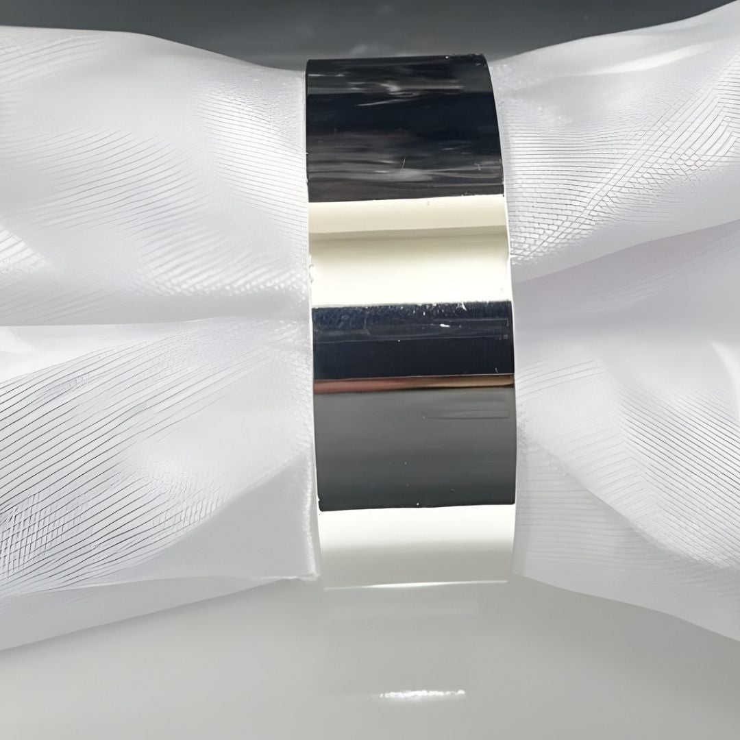 Classic Metal Napkin Rings - Gold & Silver - Image 4