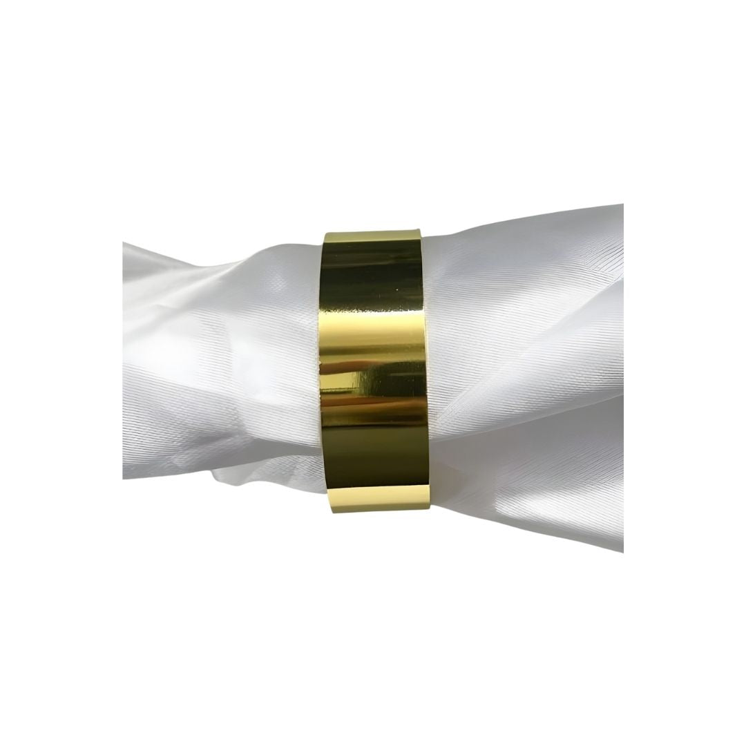 Classic Metal Napkin Rings - Gold & Silver - Image 2