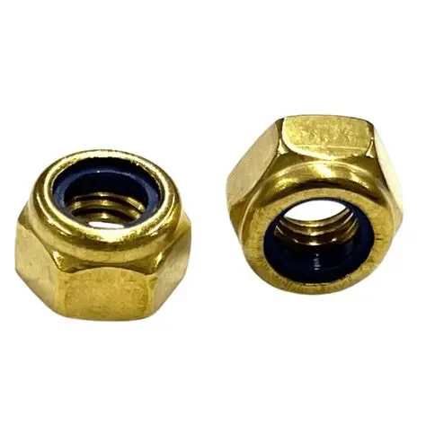 Nuts Nyloc Din 985 Brass M6 – M10 (Packs of 100)