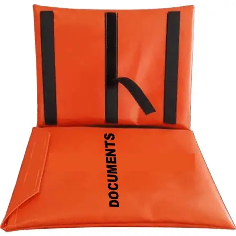 ORANGE DOCUMENT HOLDER