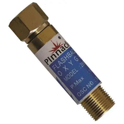 Flash Back Arrester ( Oxygen Regulator ) Brass, 3/8″