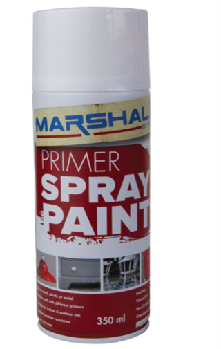 Spray Paint White 350ml Marshal