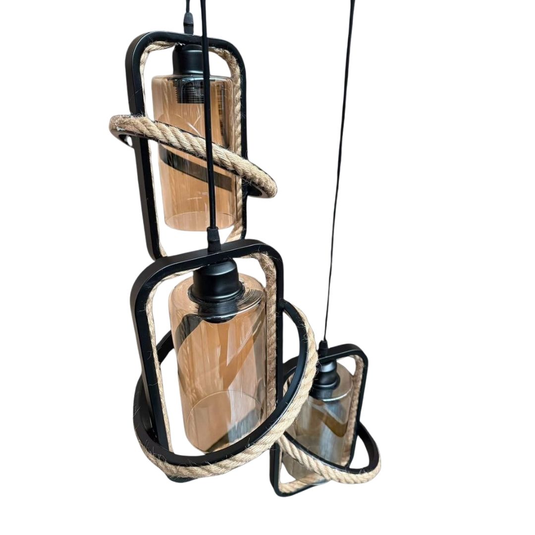 Pendant Light - Rustic Rope / 1941-3 - Image 2