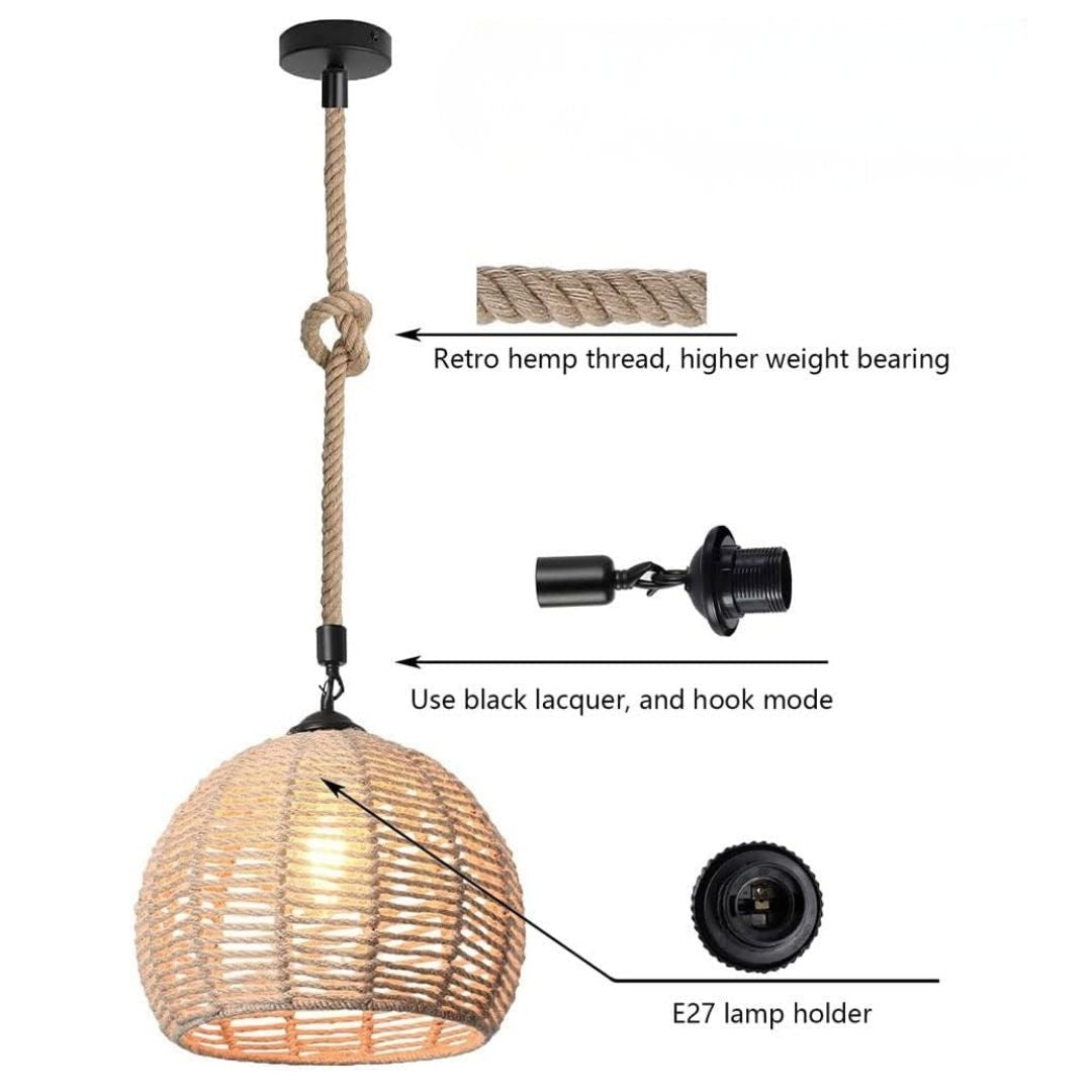 Pendant Light - Boho Rope Weave / 1921/1 - Image 2