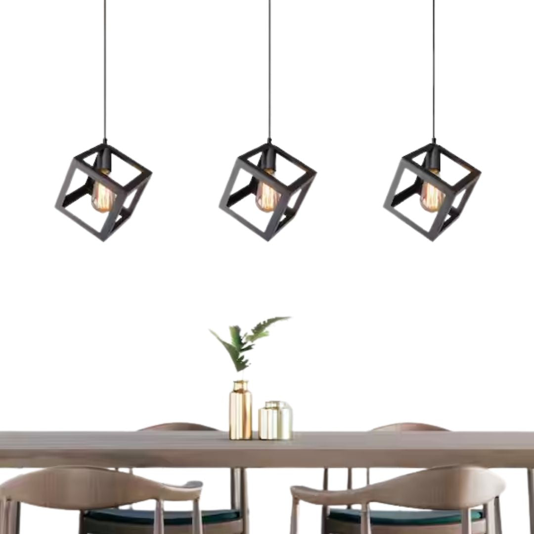 Pendant Light - Black Cube / 529 3B - Image 3