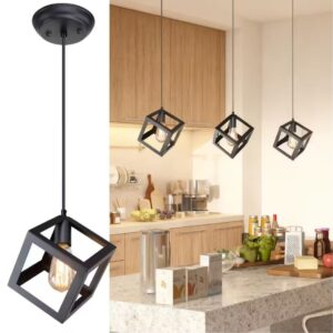 Pendant Light - Black Cube / 529 3B