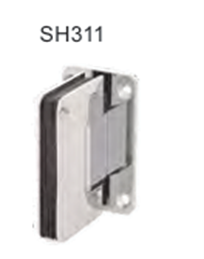 Stainless steel adjustable shower hinges wall to glass full-back hinge ADJ PC and ADJ PSS