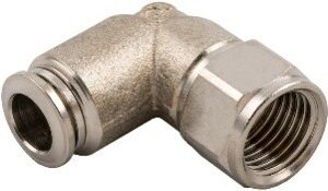 TUBE TO FEMALE ELBOW 1/8″ Female to 4mm to 1/4″ Female to 8mm Tube Elbow