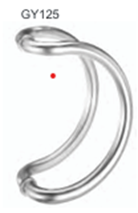 Stainless steel pull handles Pull handles available in: Polished Stainless Steel (PSS), Satin stainless Steel (SSS), Combination (PSS/SSS) GY 125E