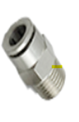 Brass Nickel-plated Chinese Range M5 Male to 4mm to 1/2″ Male to 12mm Tube