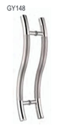 Stainless steel pull handles Pull handles available in: Polished Stainless Steel (PSS), Satin stainless Steel (SSS), Combination (PSS/SSS) GY 148