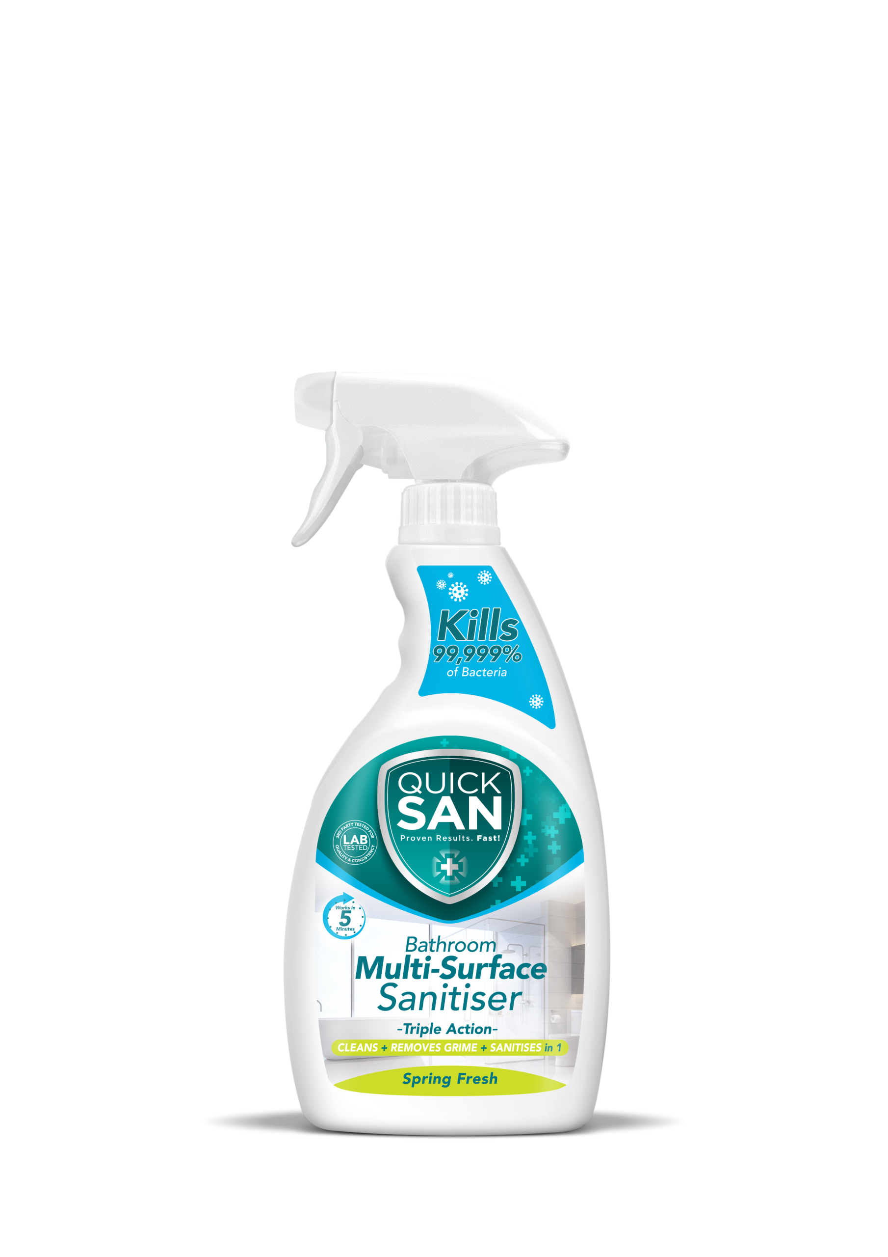 Quicksan Bathroom M S/S Spring Fresh – 500ml, 500ml x 12, 1LT and 1LT x 6
