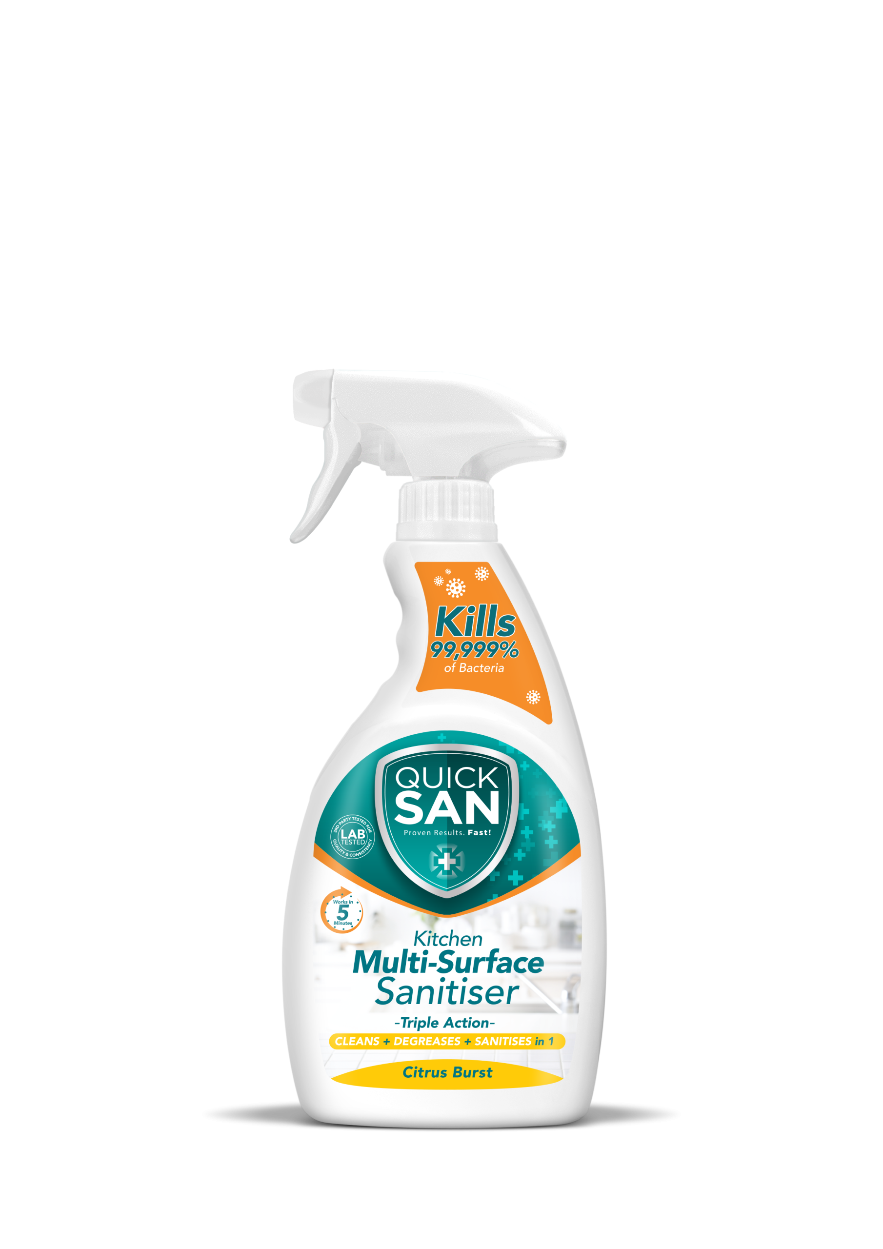 Quicksan Kitchen M S/S Citrus Burst – 500ml, 500ml x 12, 1LT and 1LT x 6