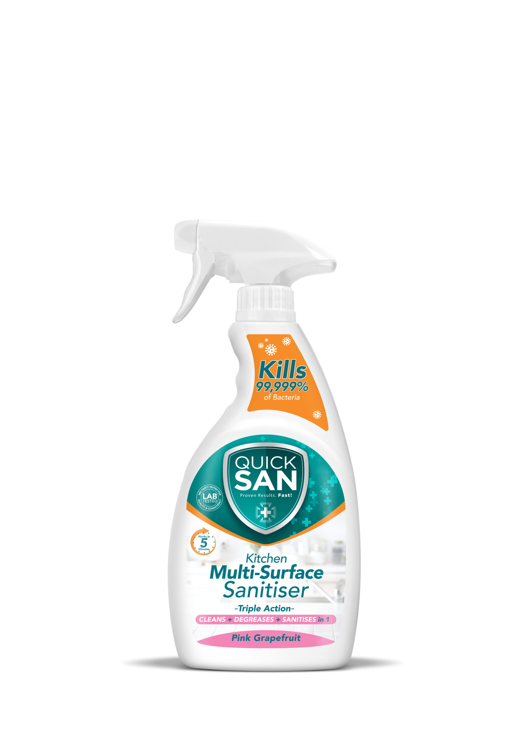 Quicksan Kitchen M S/S Pink G.Fruit – 500ml, 500ml x 12, 1LT and 1LT x 6
