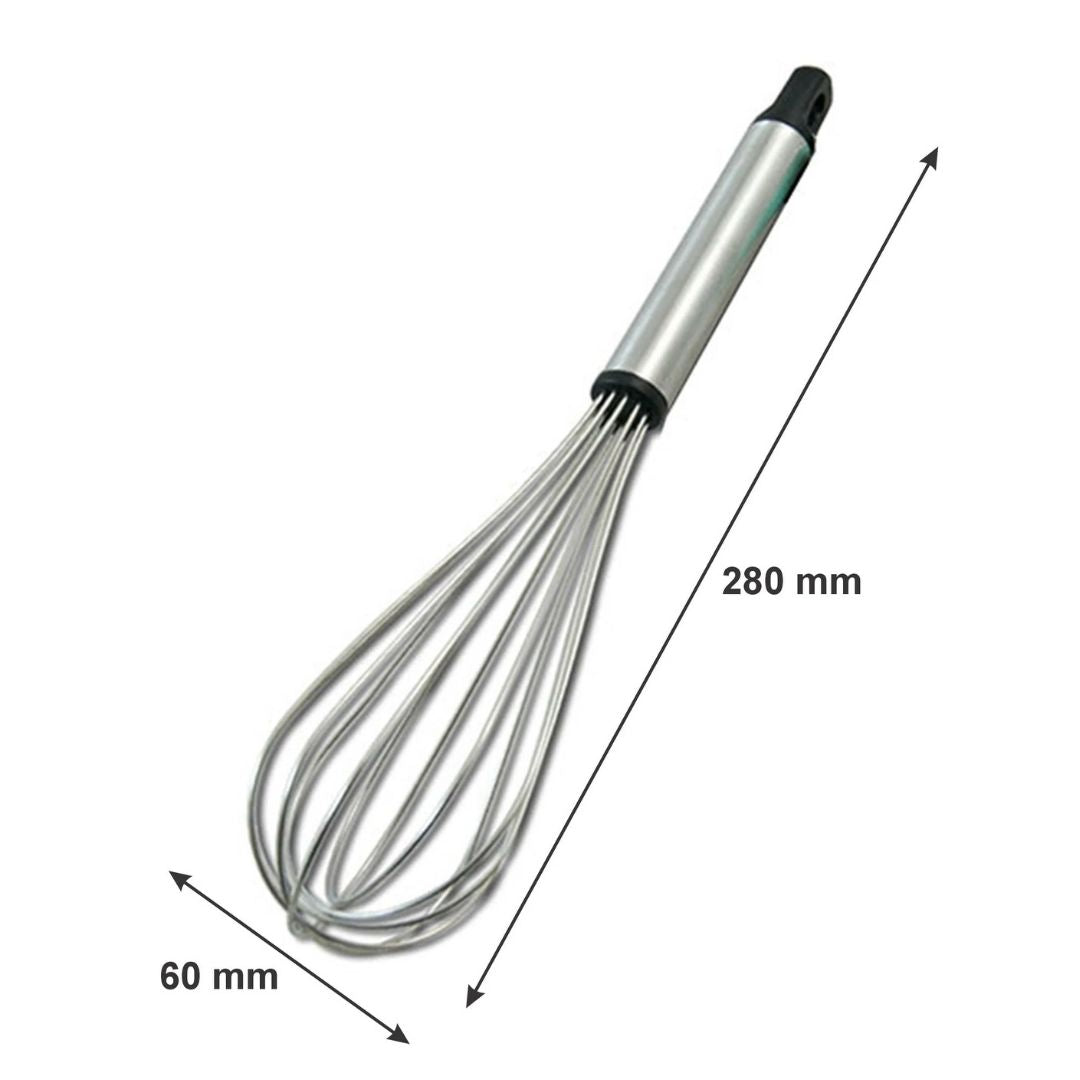 Stainless Steel Whisk - 6 Wire 280 mm - Image 2
