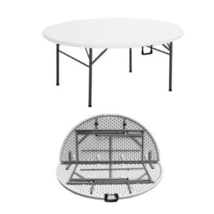 8 Seater Round Folding Trestle Table 1.53m