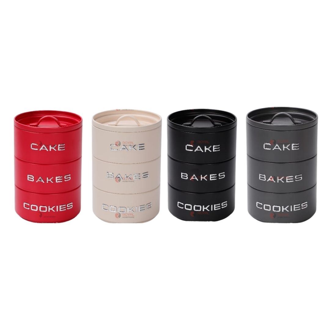 Enzo Stackable Storage Sets - 3 Pcs