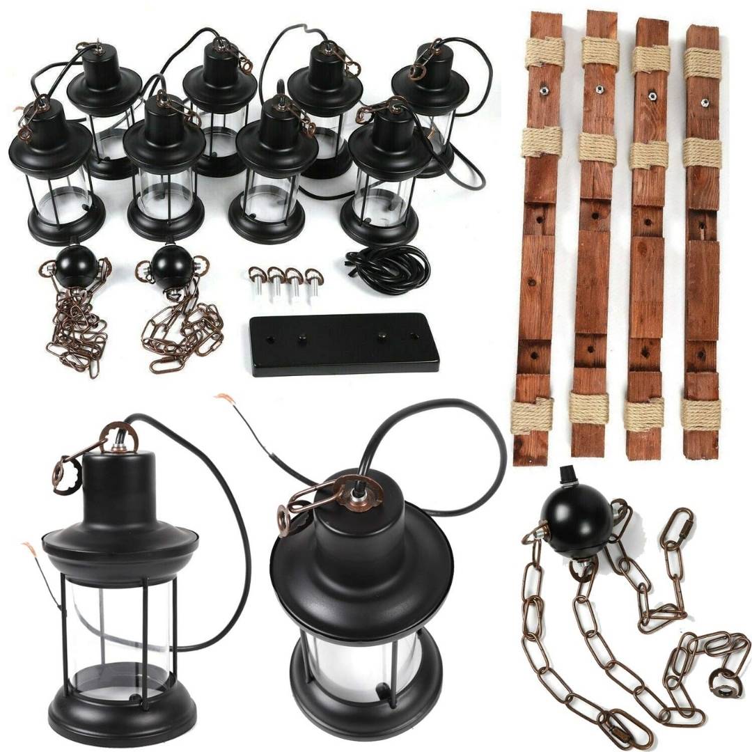 Chandelier Light - Rustic Wood / M188-8 - Image 3
