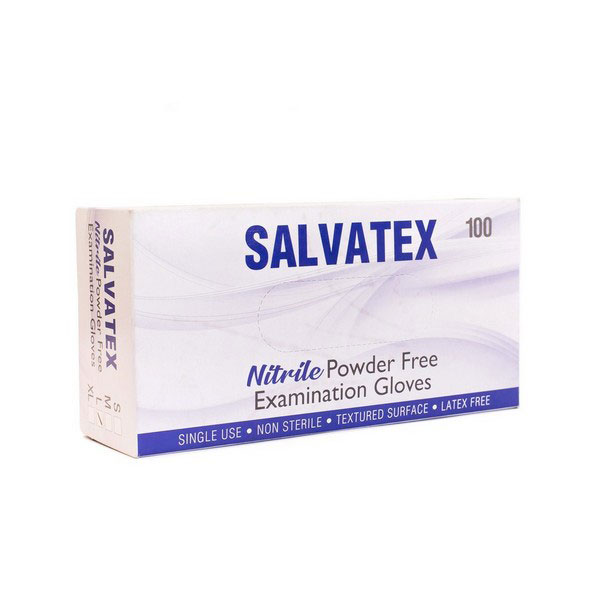 NITRILE EXAM GLOVES POWDER-FREE – SMALL, MEDIUM AND LARGE – BOX OF 100