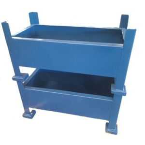 Light Duty – Solid Steel Bin – All sides, Legs & Feet are solid 1.6mm sheet – 600l x 300w x 150h,200h, 250h or 300h