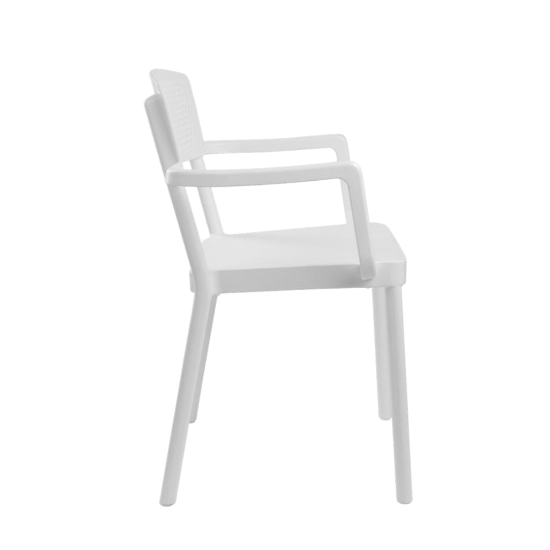 Solid Plastic Chairs - Santorini Arm Chairs - Image 2