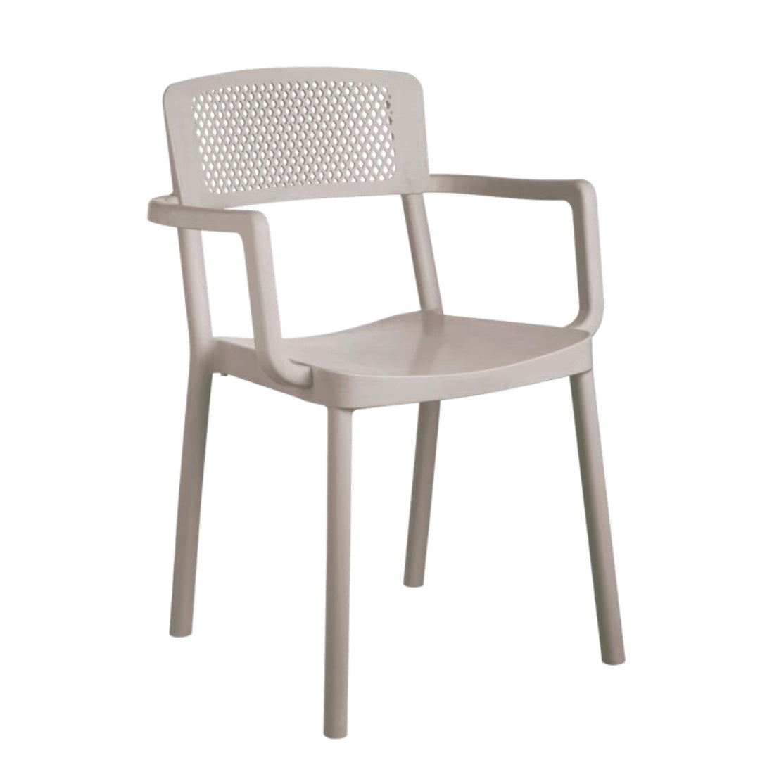 Solid Plastic Chairs - Santorini Arm Chairs - Image 4